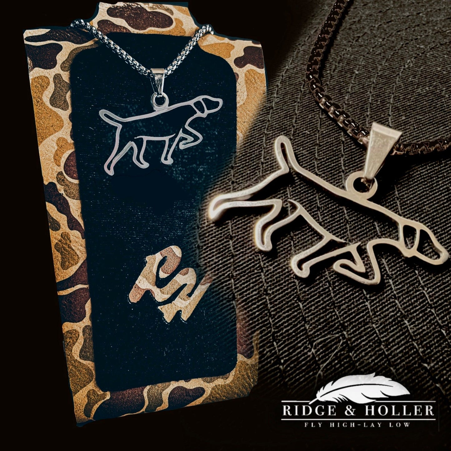 Dog- Stainless Steel Necklace and Pendant