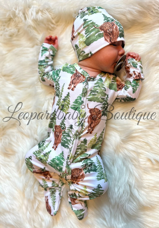 NEWBORN highland forrest sleeper Set