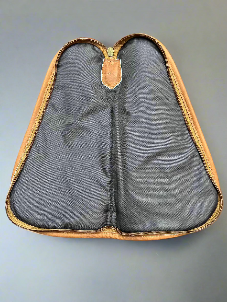 Brown & White Cowhide Gun Case with Handle