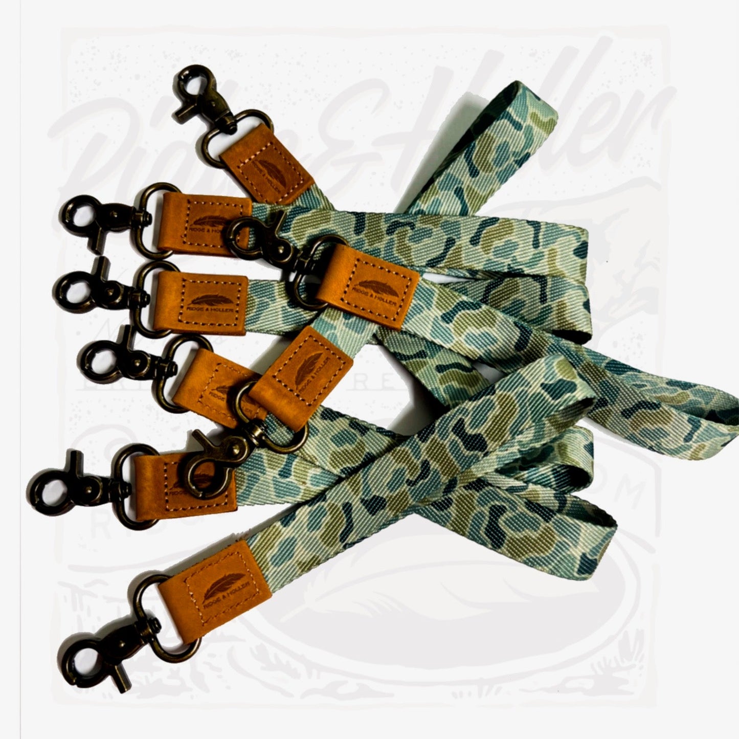 Fly High Lay Low Camo Wrist Lanyard Olive