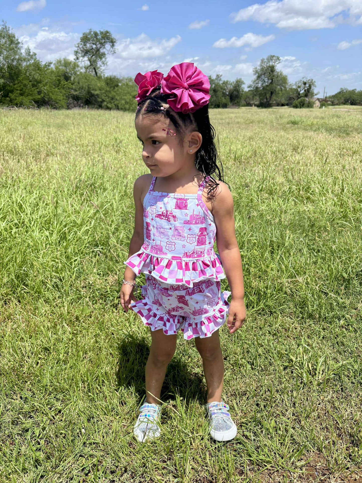 Pink Route BB Ruffled Set (FINAL SALE)