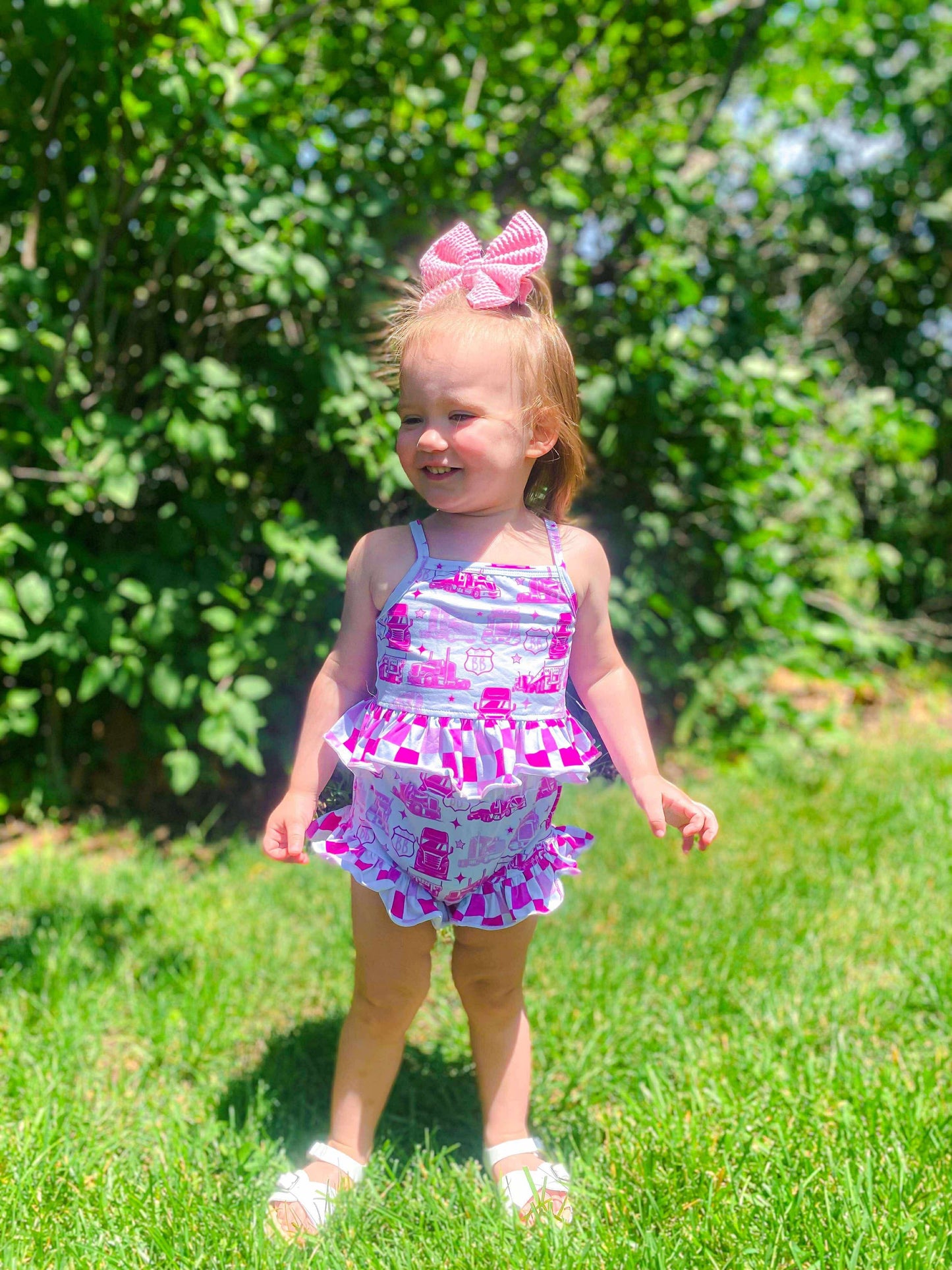 Pink Route BB Ruffled Set (FINAL SALE)