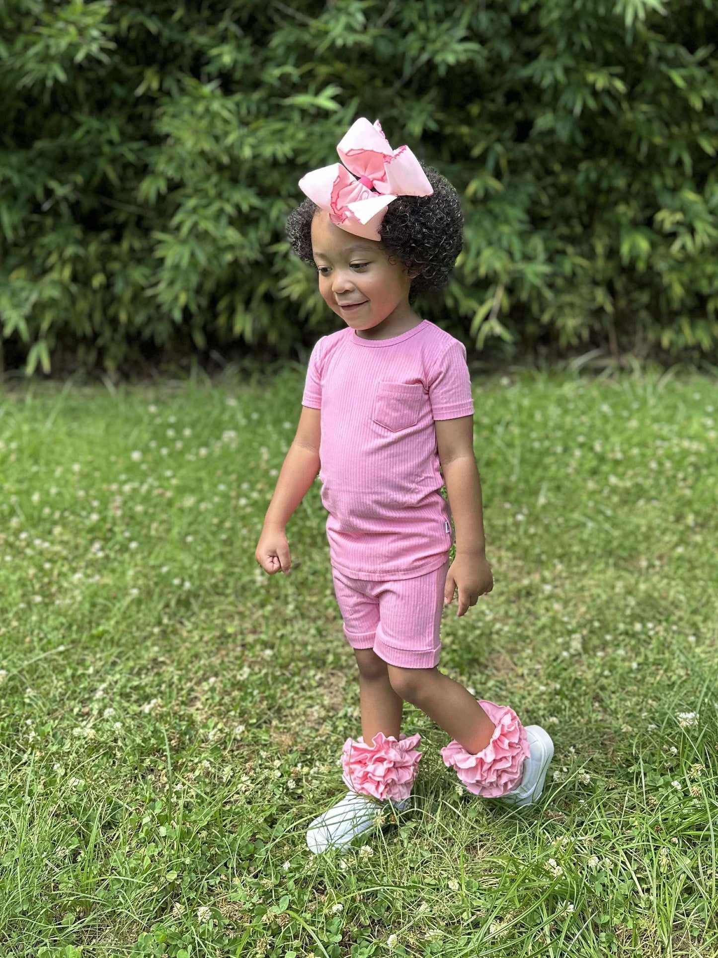 Ballerina Pink Bamboo Short Set