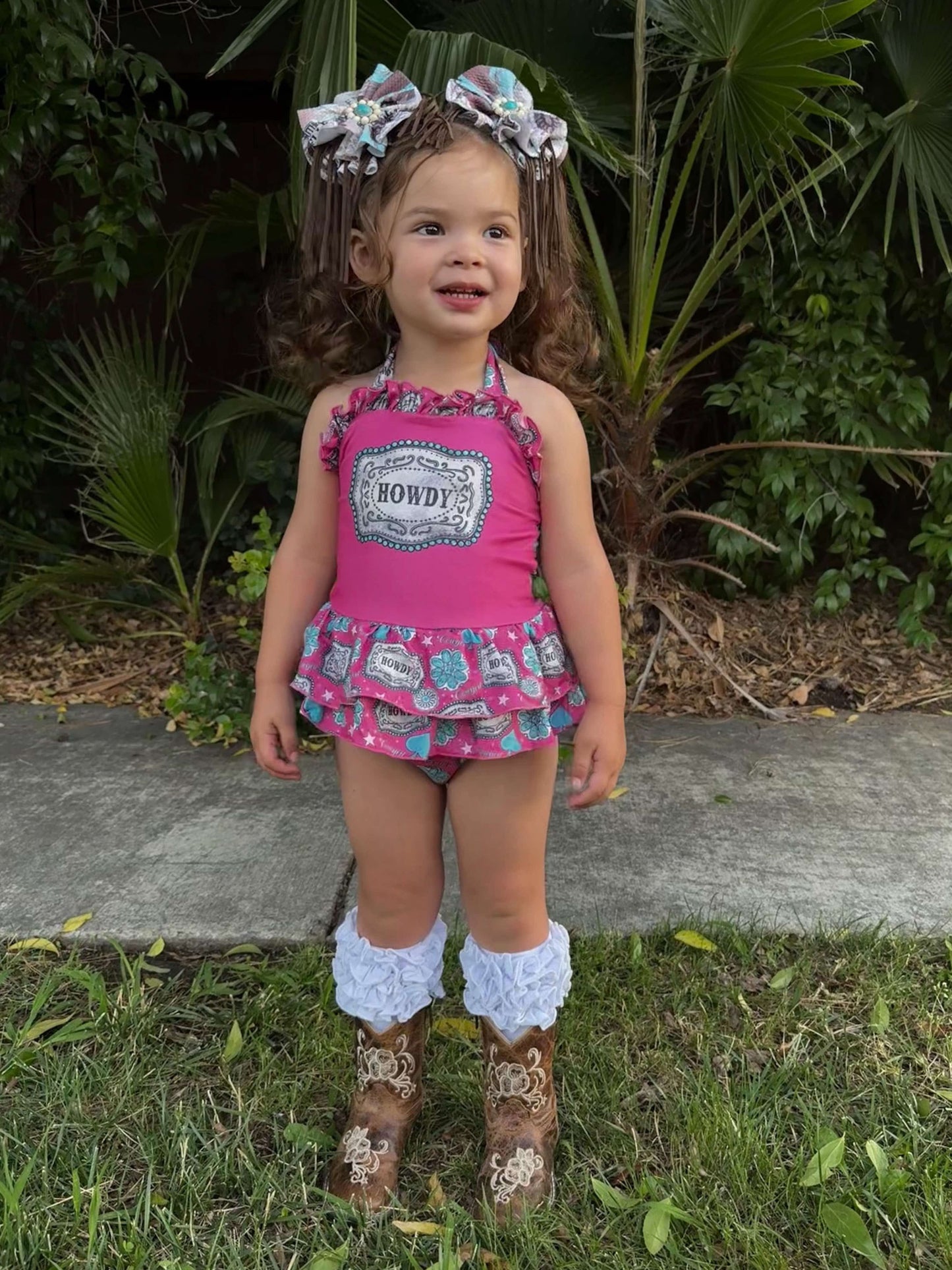 Howdy halter romper/top (FINAL SALE)