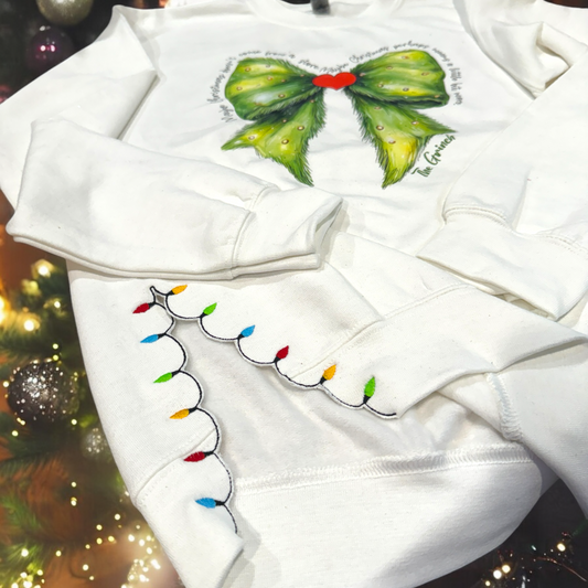 Christmas is More - Side Bow Sweatshirt