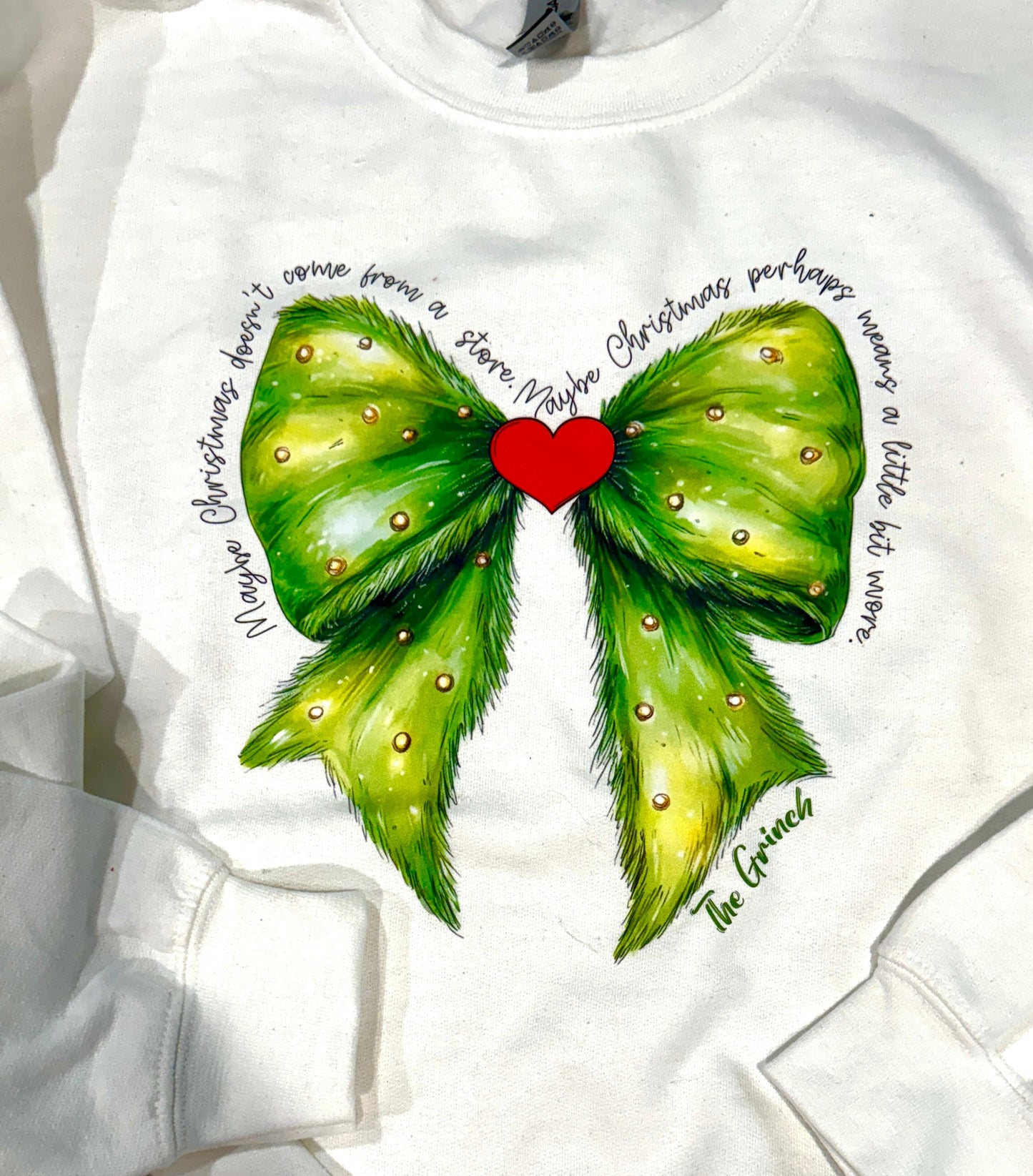 Christmas is More - Side Bow Sweatshirt