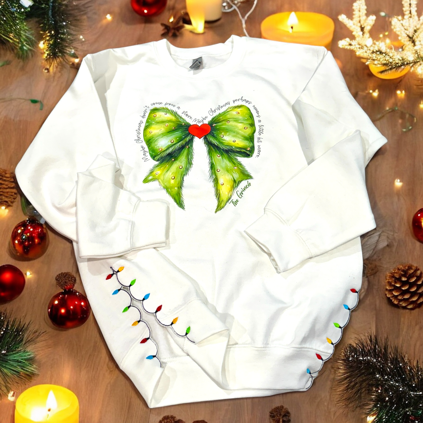 Christmas is More - Side Bow Sweatshirt