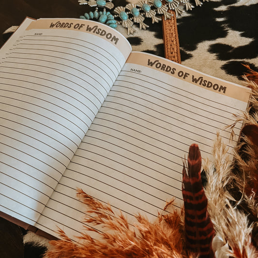 Words Of Wisdom Bridal Shower Book