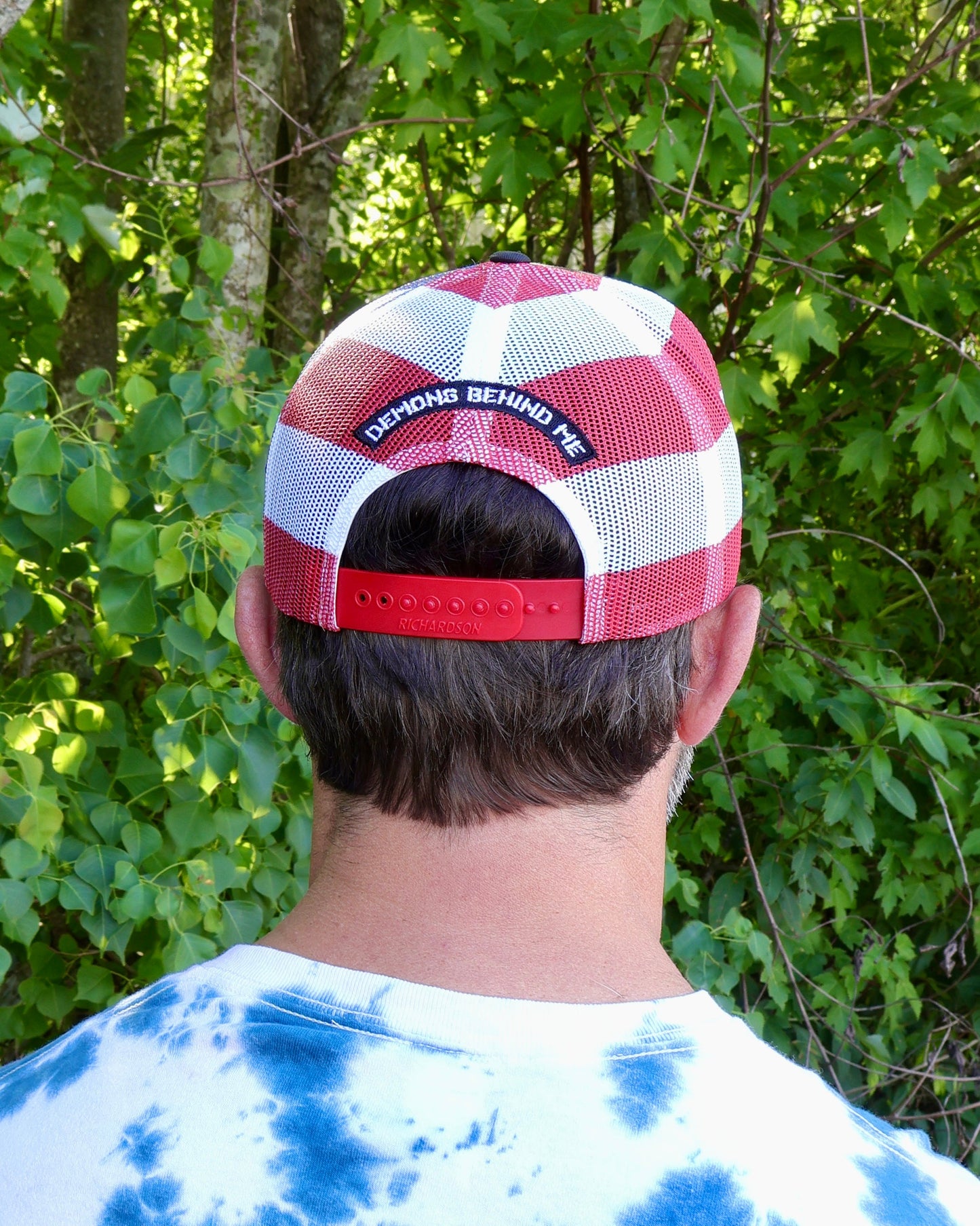 Richardson Embroidered Patriotic Mesh Trucker