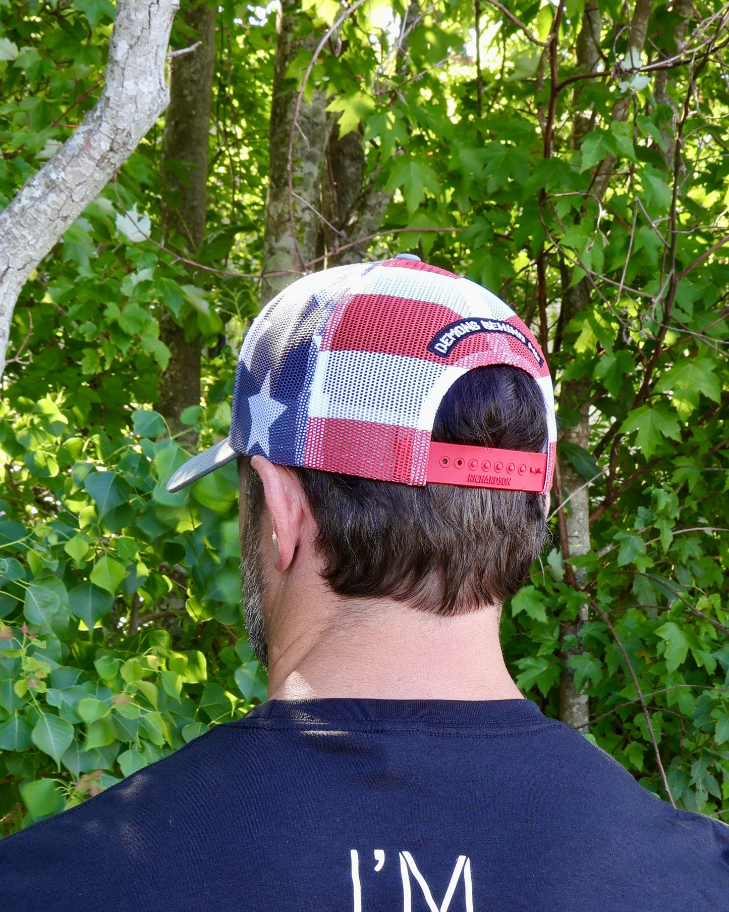 Richardson Embroidered Patriotic Mesh Trucker