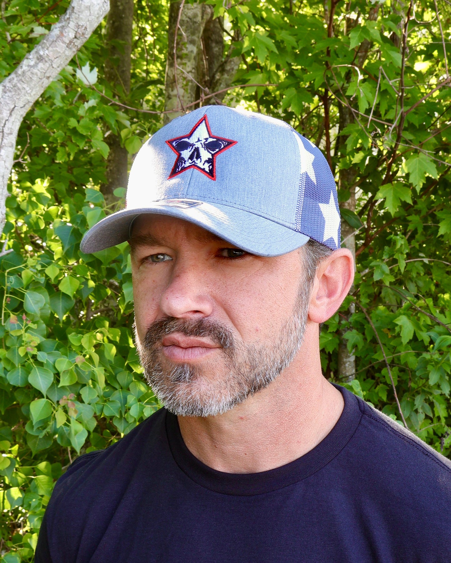 Richardson Embroidered Patriotic Mesh Trucker