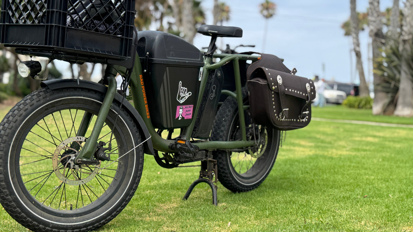 Motorcycle Saddle Bags / Bicycle & eBike Saddle Bags - Real Leather