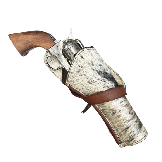 Cross Draw Western Holster | Real Cowhide - Speckled
