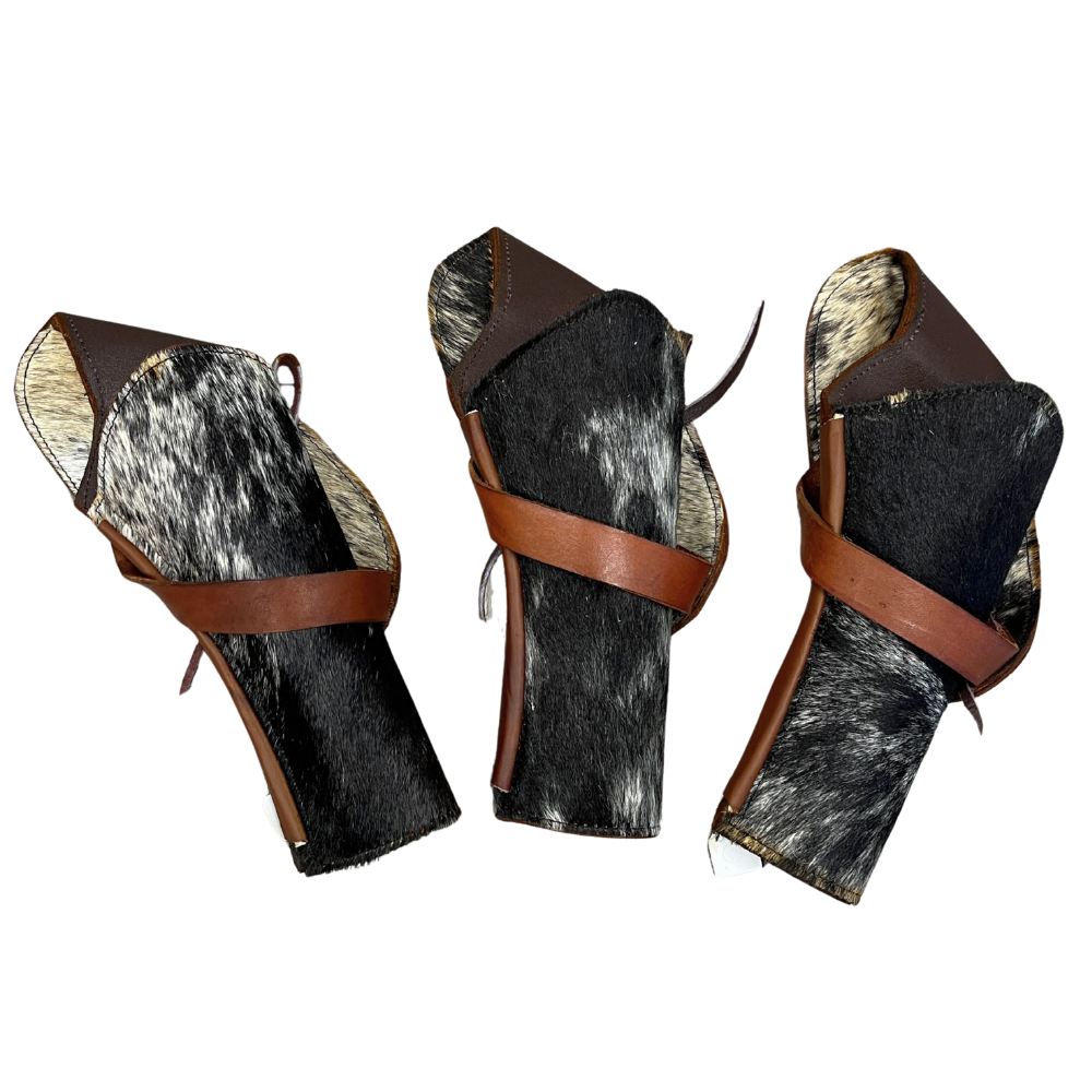 Cross Draw Western Holster | Real Cowhide - Speckled