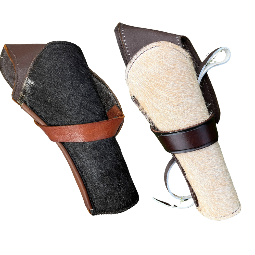 Cross Draw Western Holster | Real Cowhide - Solid