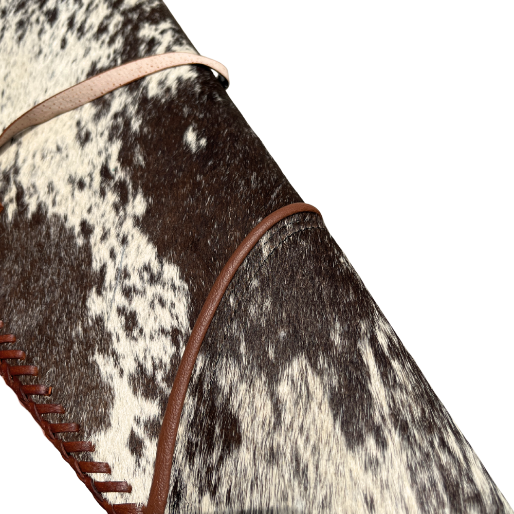 Cowhide Leather Rifle Scabbard / Shotgun Sleeve - Speckled Brown