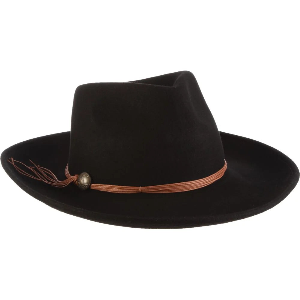 Scala Palermo - Wide Brim Wool Felt Fedora Hat