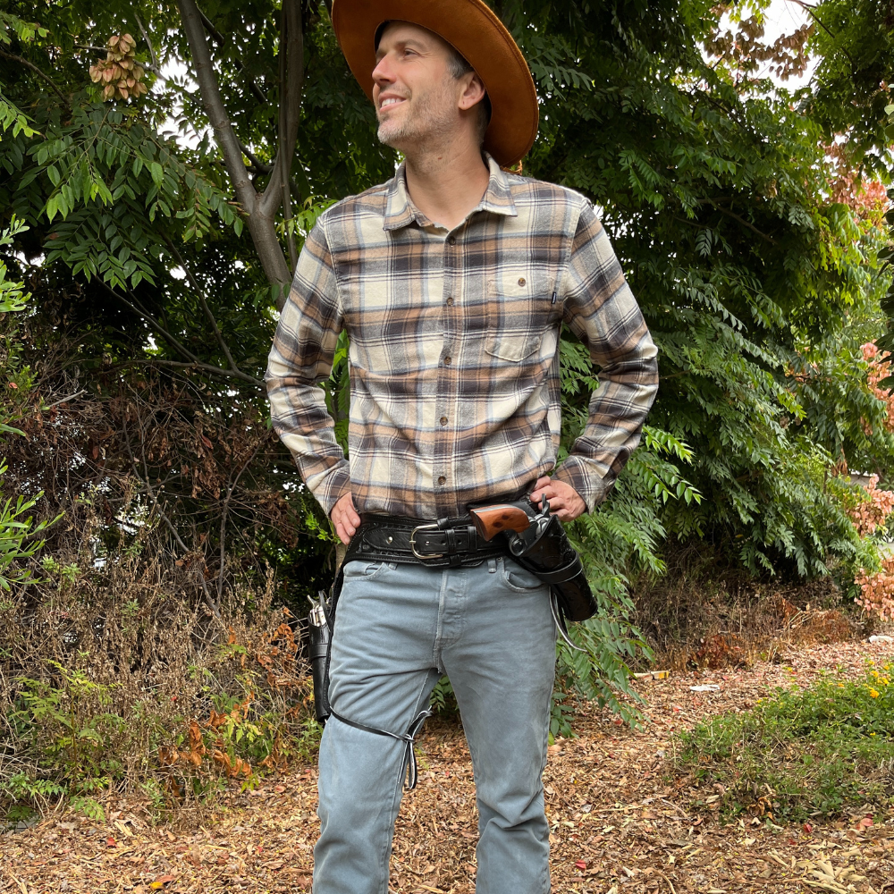 Cross Draw XL Leather Holster - Black