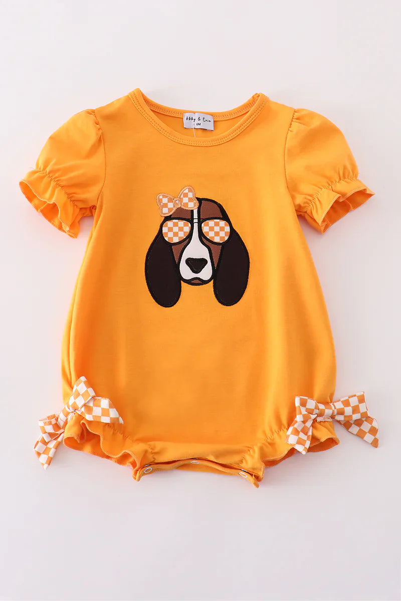 Orange tennessee applique bubble