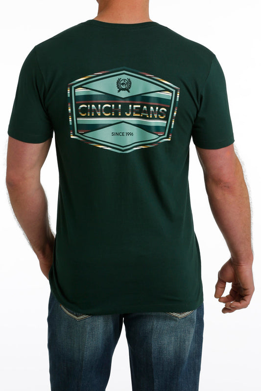 Mens Cinch Tee- Forest/Serape