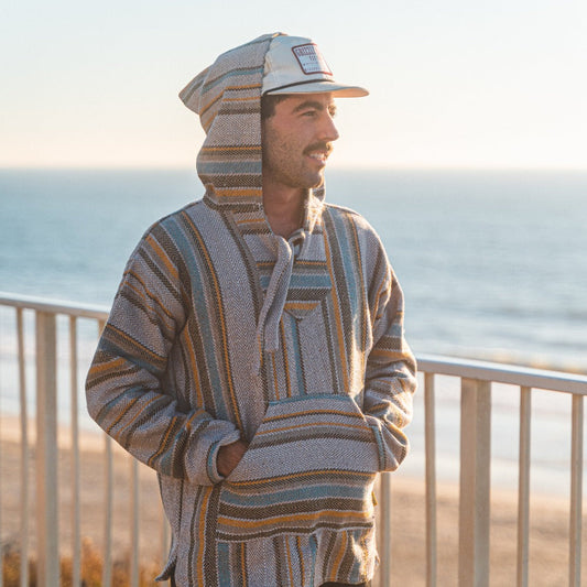 Baja Hoodie Mexican Pullover Sweater - Lux