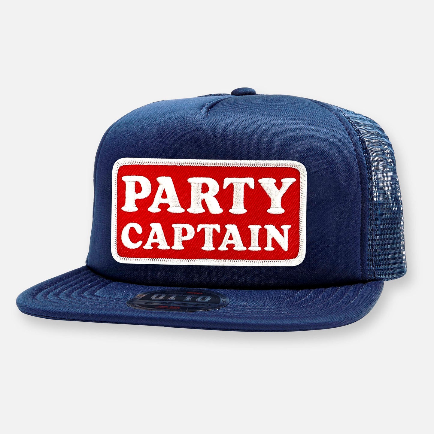 PARTY CAPTAIN FLAT BILL PATCH HAT