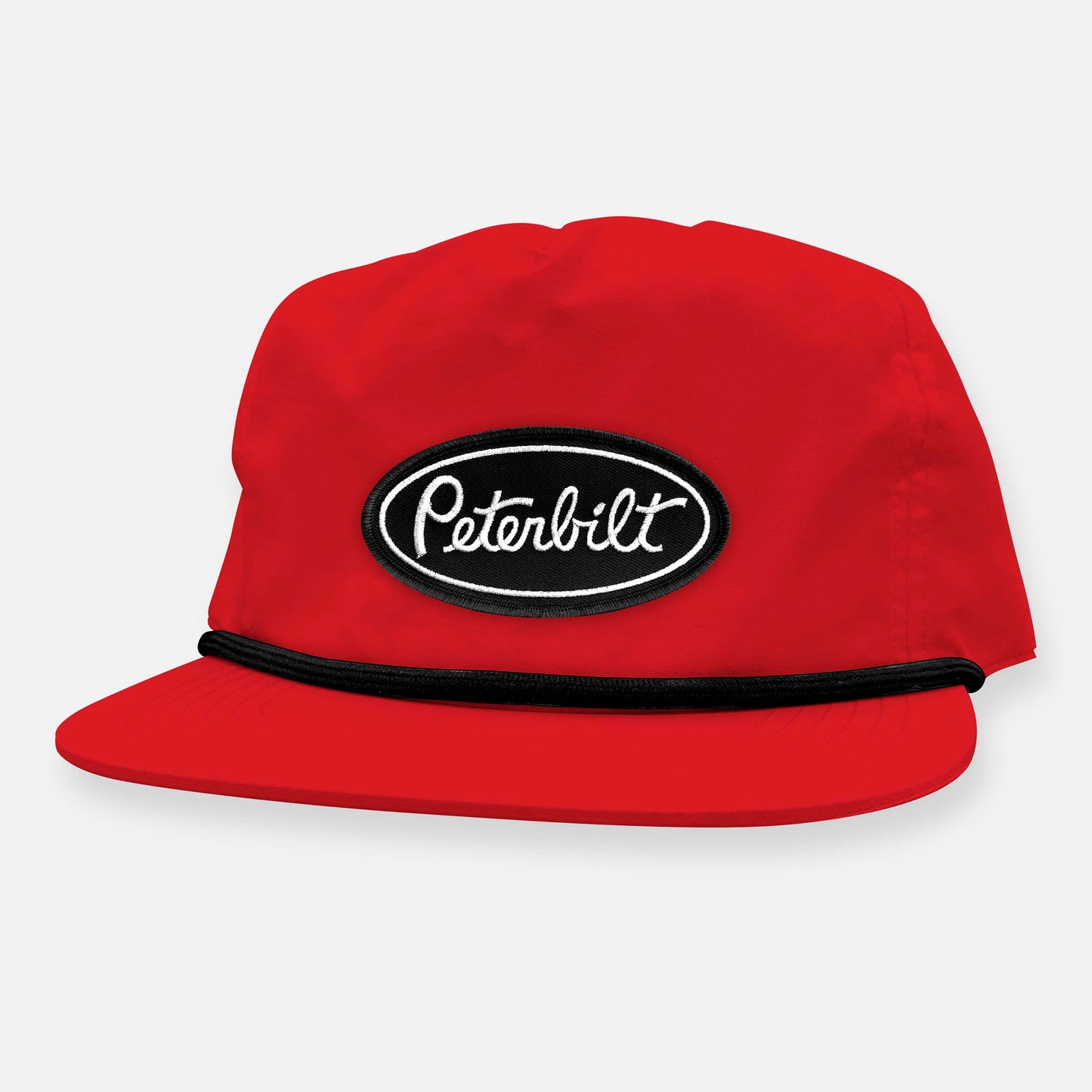 PETERBUILT UNSTRUCTURED SNAPBACK BLACK PATCH HAT