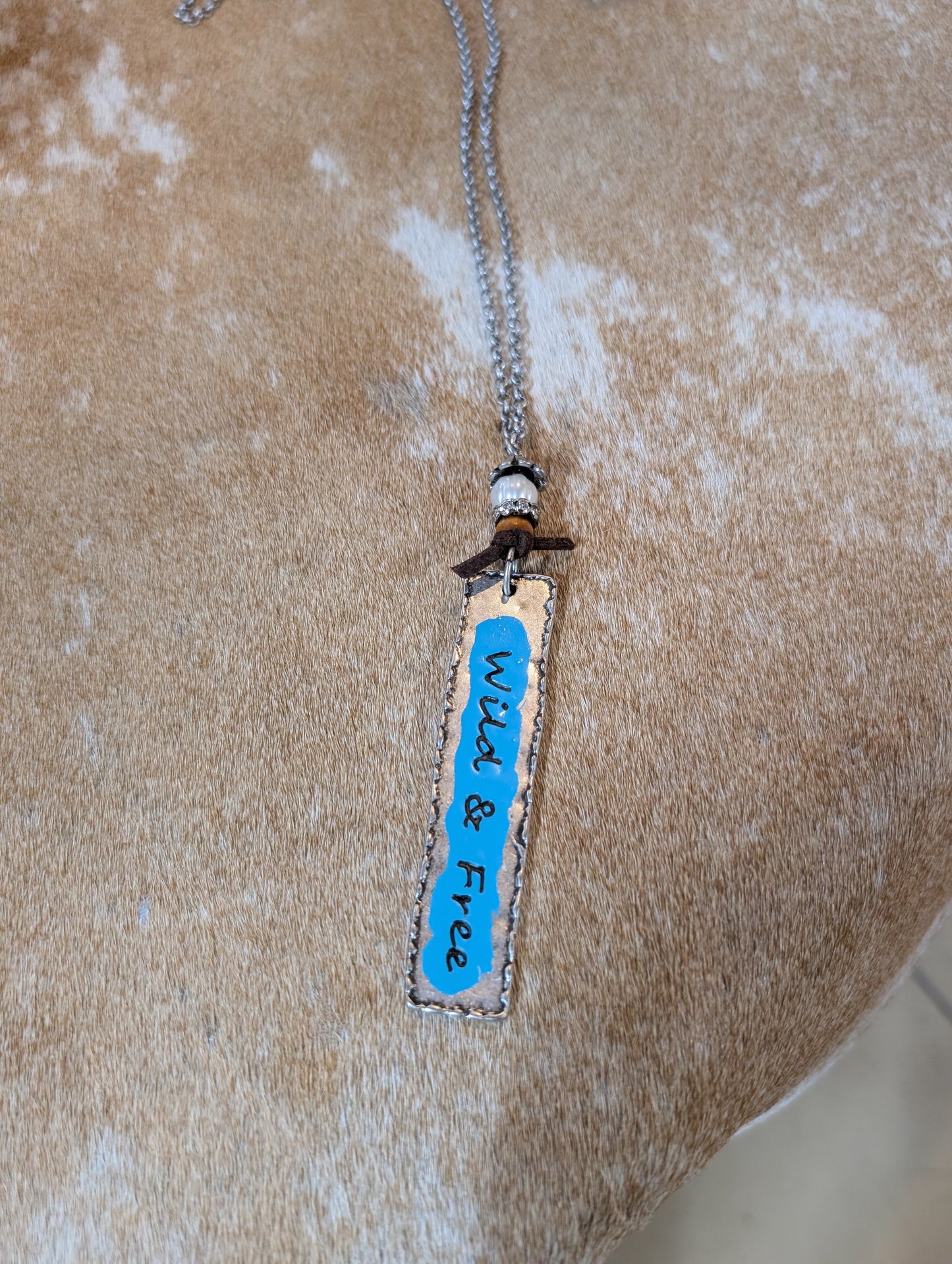 Wild & Free Western Necklace – Rustic Cowgirl Spirit Pendant