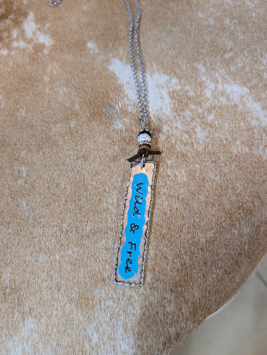 Wild & Free Western Necklace – Rustic Cowgirl Spirit Pendant