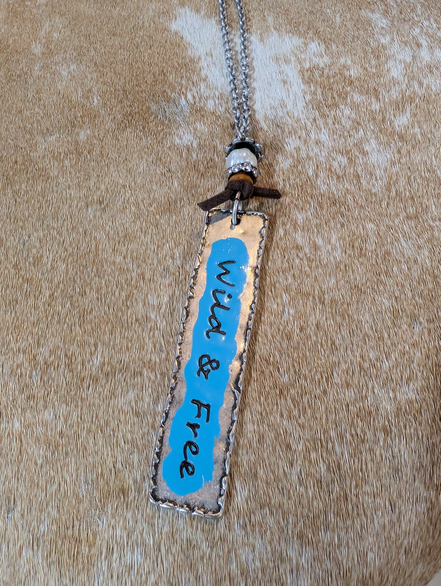 Wild & Free Western Necklace – Rustic Cowgirl Spirit Pendant