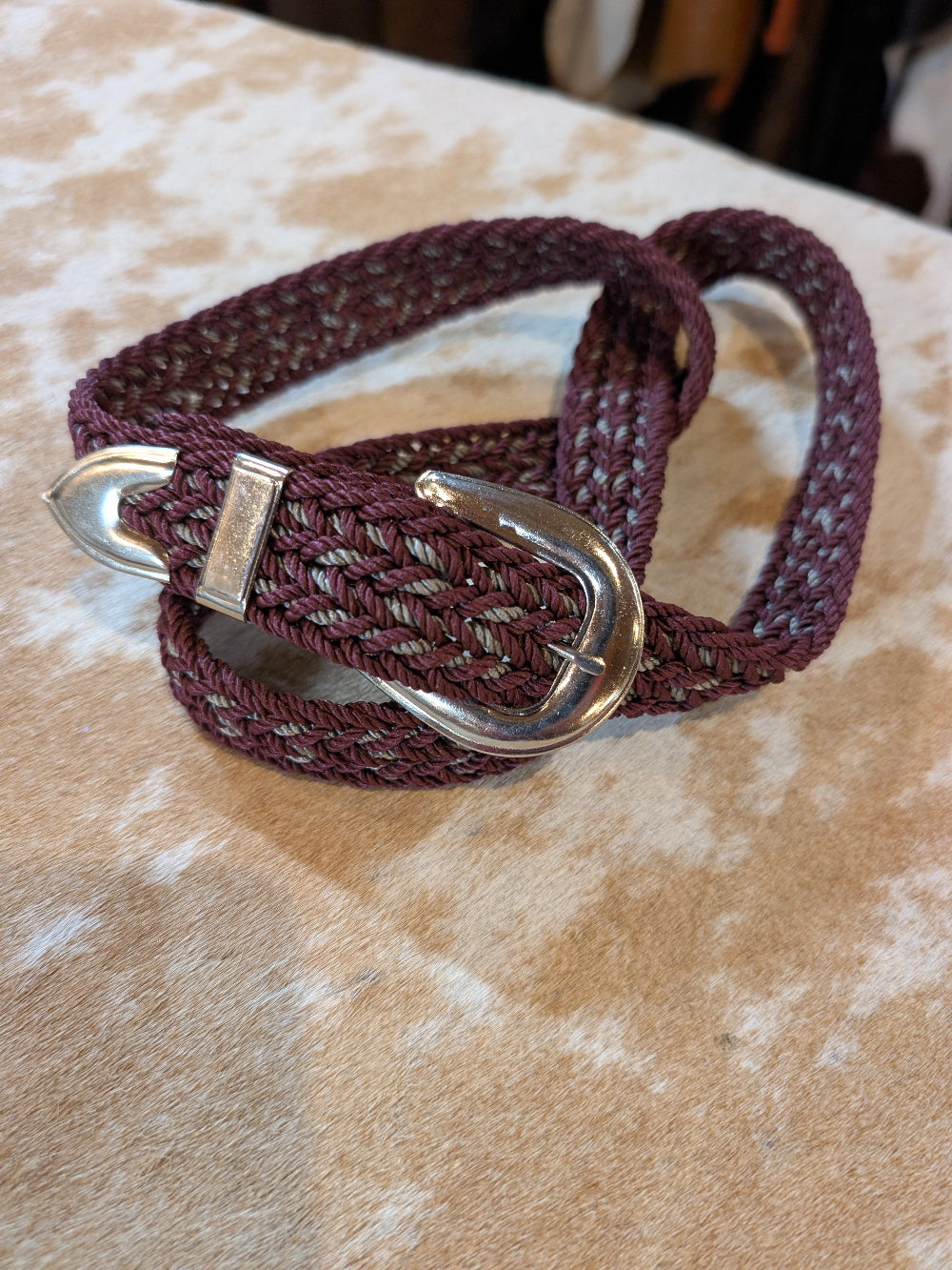 Brushy Creek Retro-Style Nylon Braided Belt