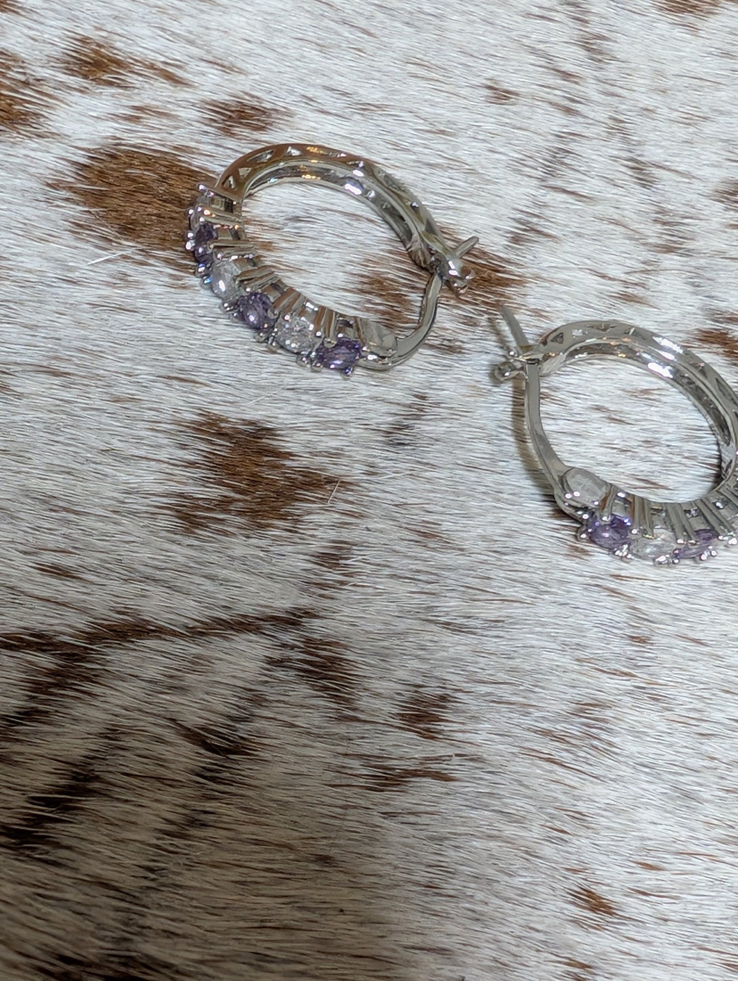 Crystal Accent Hoop Earrings – Available in 3 Colors, Limited Stock