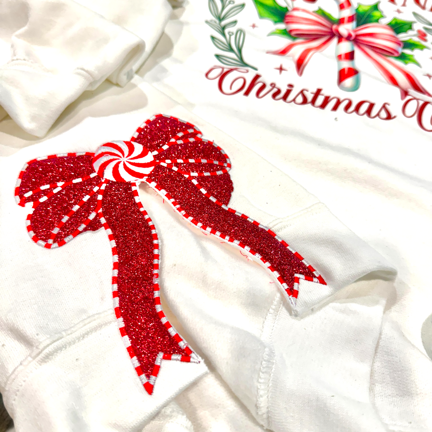 Candy Cane Club - Side Bow Sweatshirt