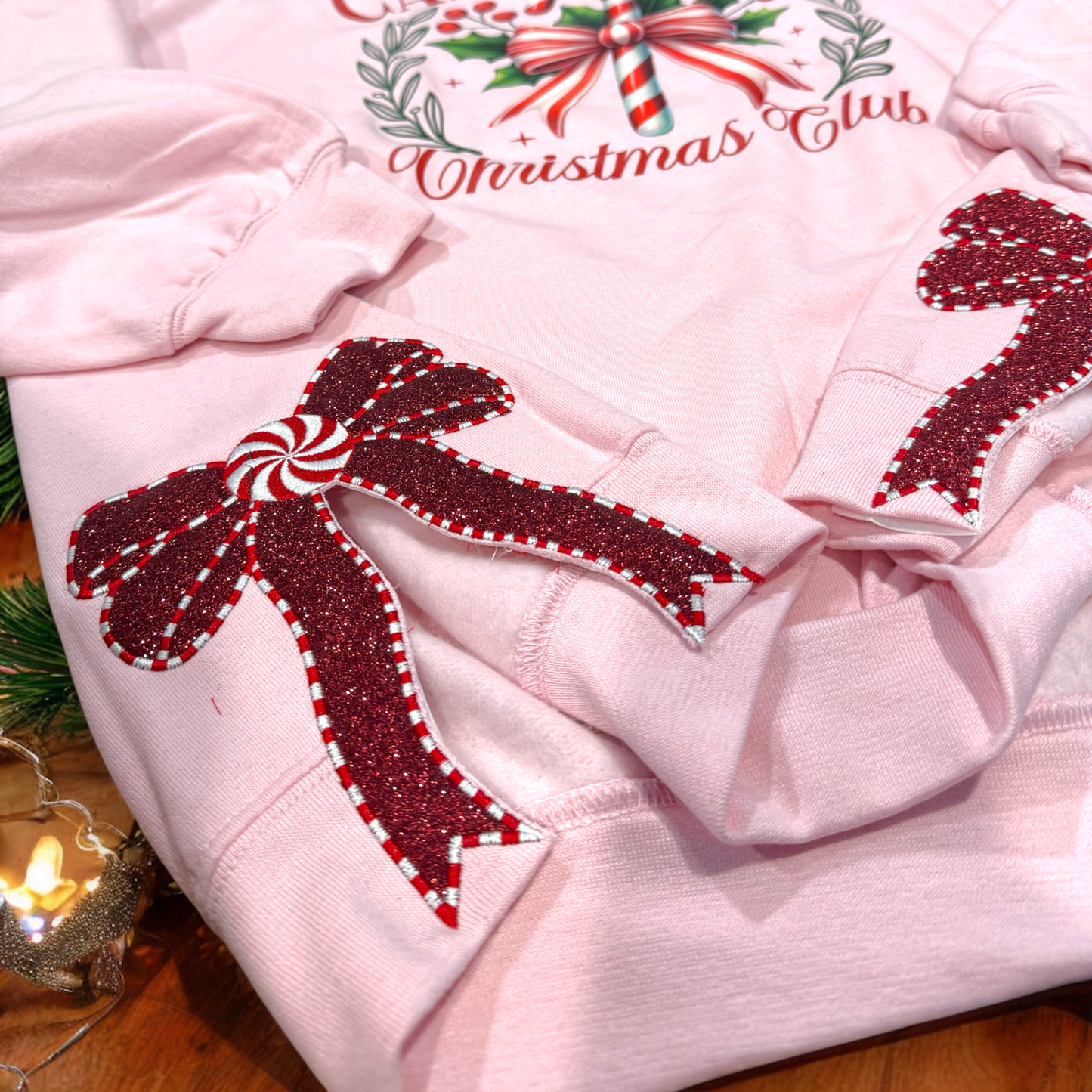 Candy Cane Club - Side Bow Sweatshirt