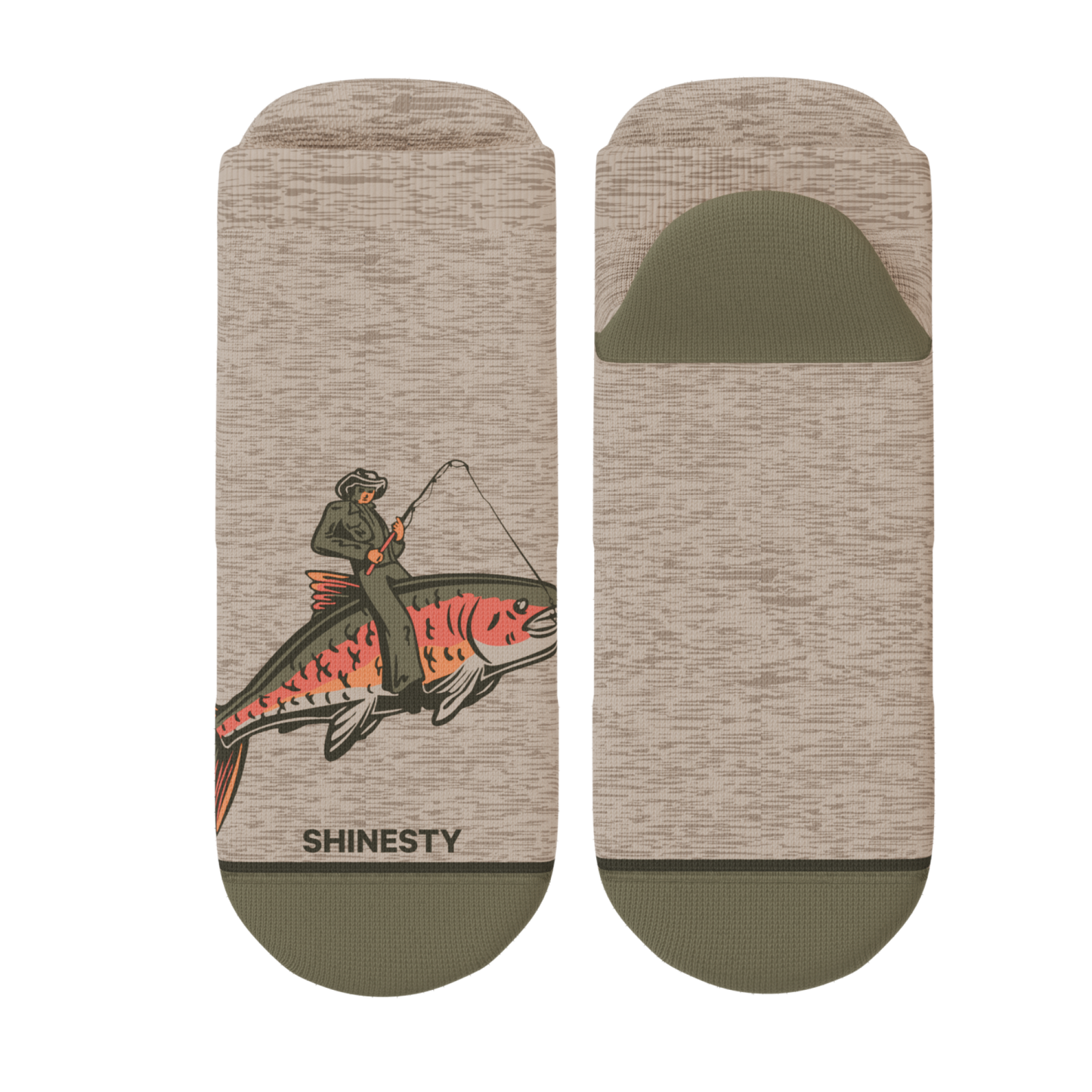 The Rowdy Angler | Fish Cowboy Heel Hammock™ Ankle Socks