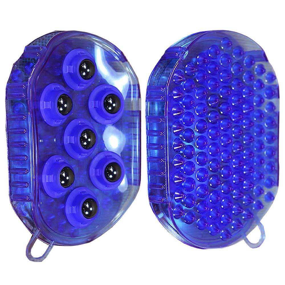 Tough 1 Rubber Jelly Massage Mitt – Dual-Purpose Grooming & Magnetic Therapy Tool