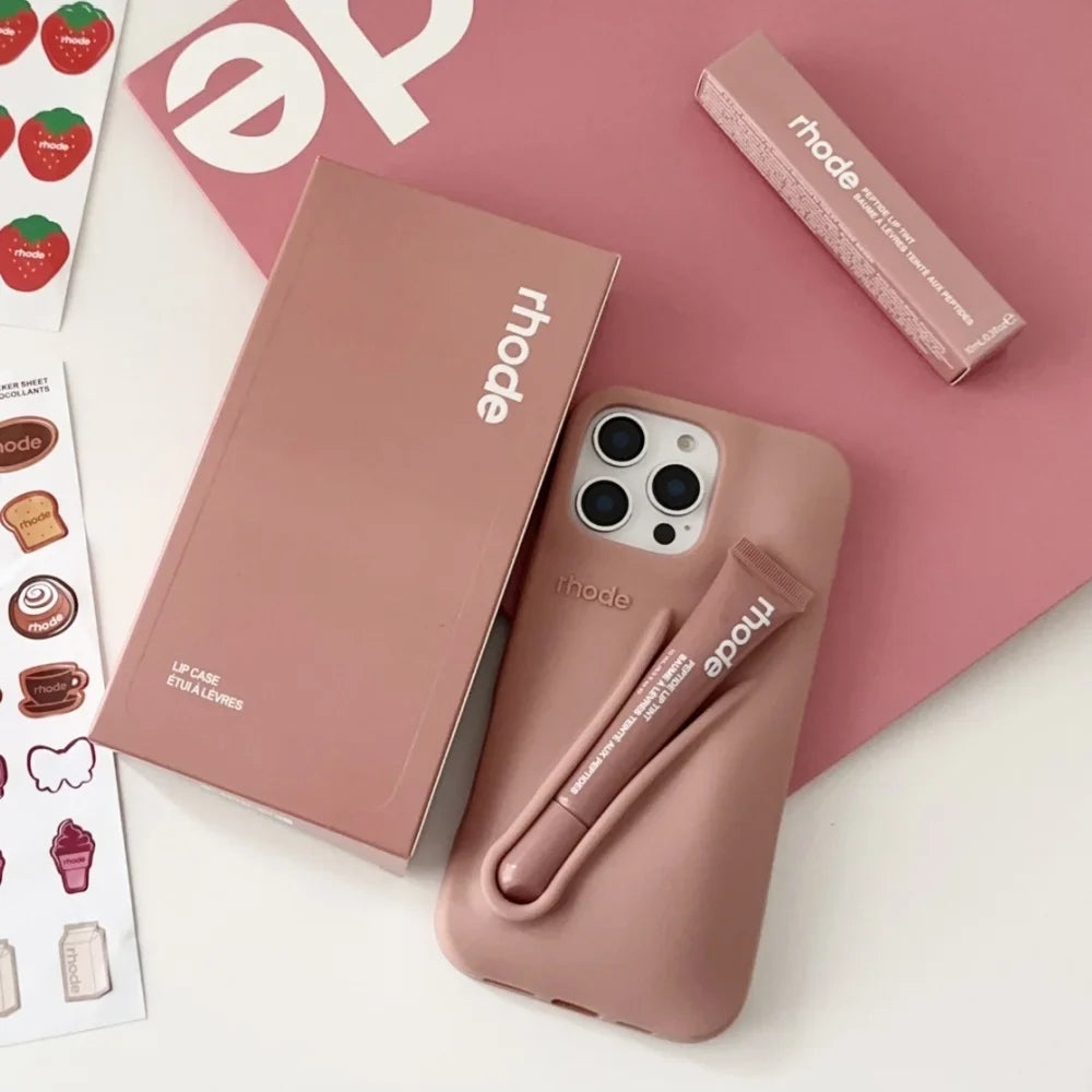 Rhode 4pc. Gift Set - Gift Bag, Phone Case for iPhone, Box & Lip Tint 