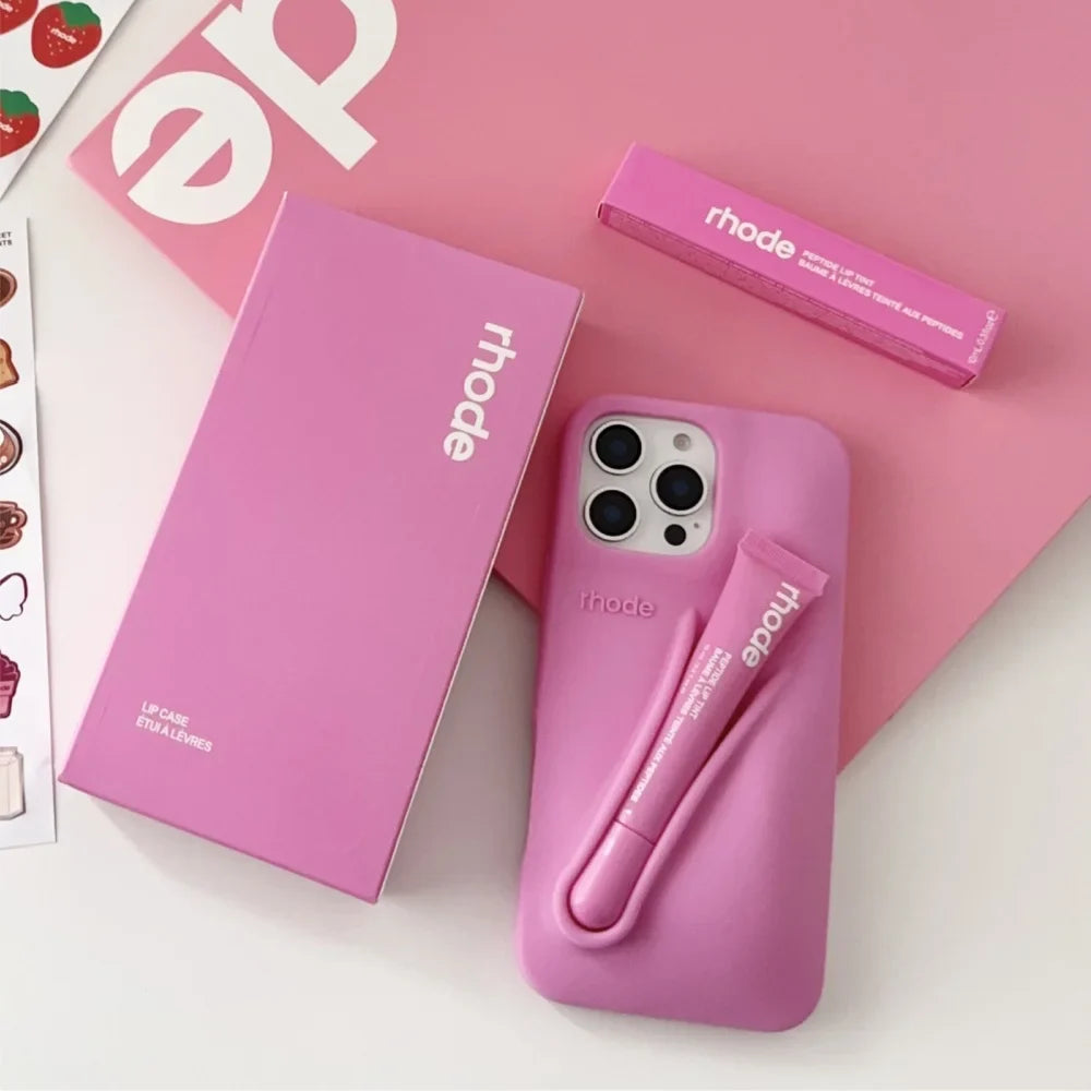 Rhode 4pc. Gift Set - Gift Bag, Phone Case for iPhone, Box & Lip Tint 