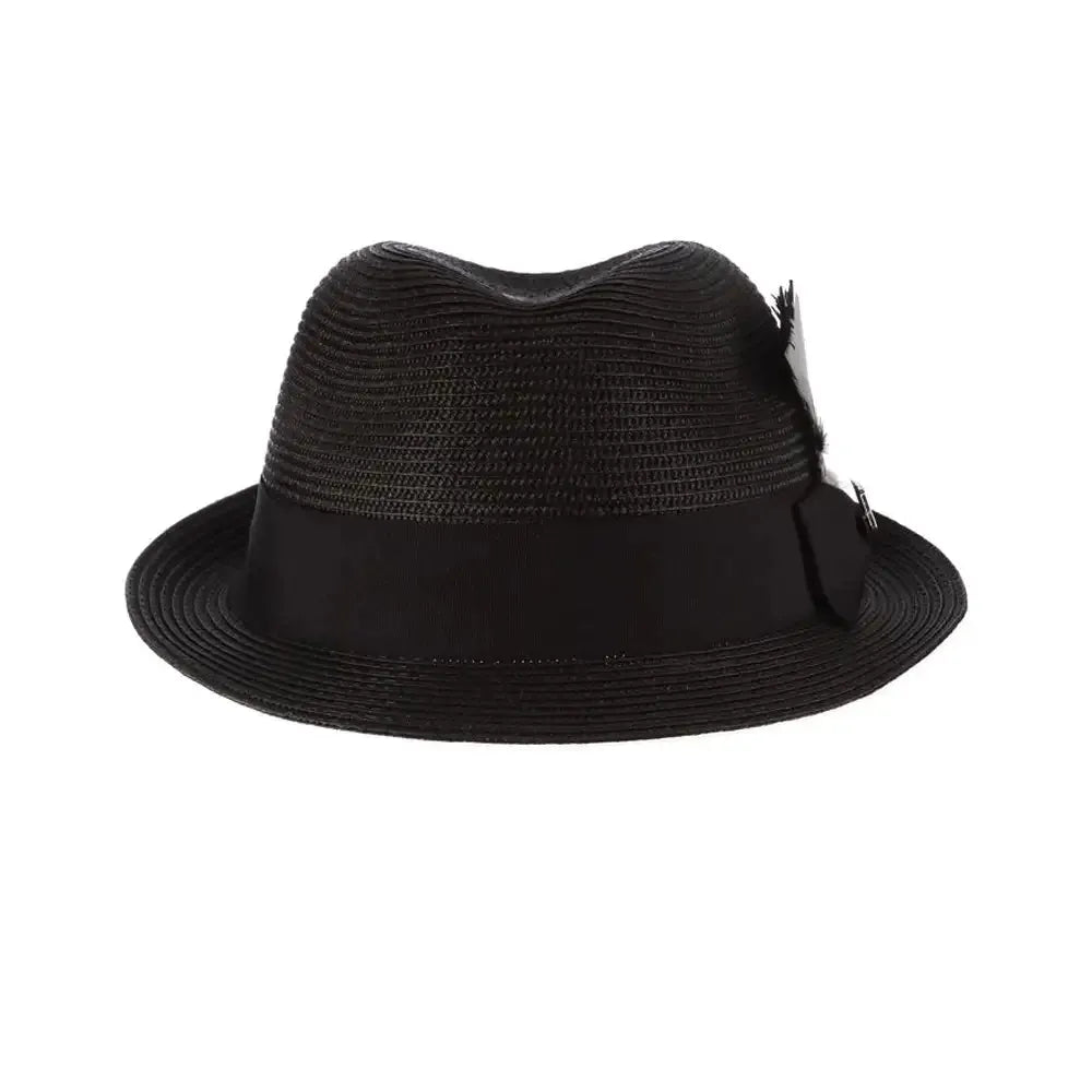 Stacy Adams Belmont - Straw Fedora Hat