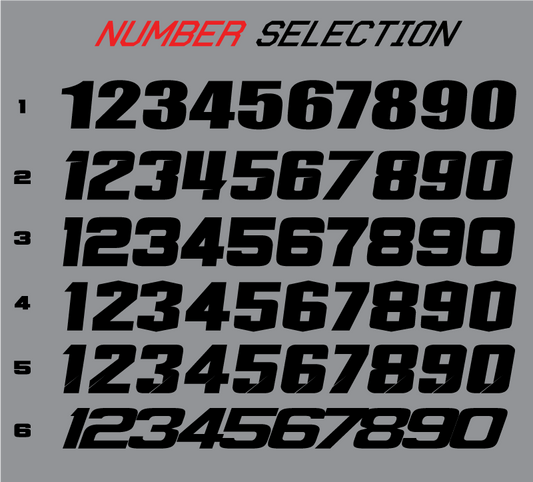 FACTORY24 Number Boards for Husqvarna's