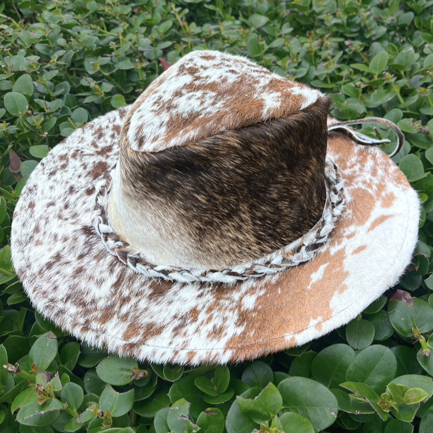 Cowhide Rancher Cowboy Hat - Speckled
