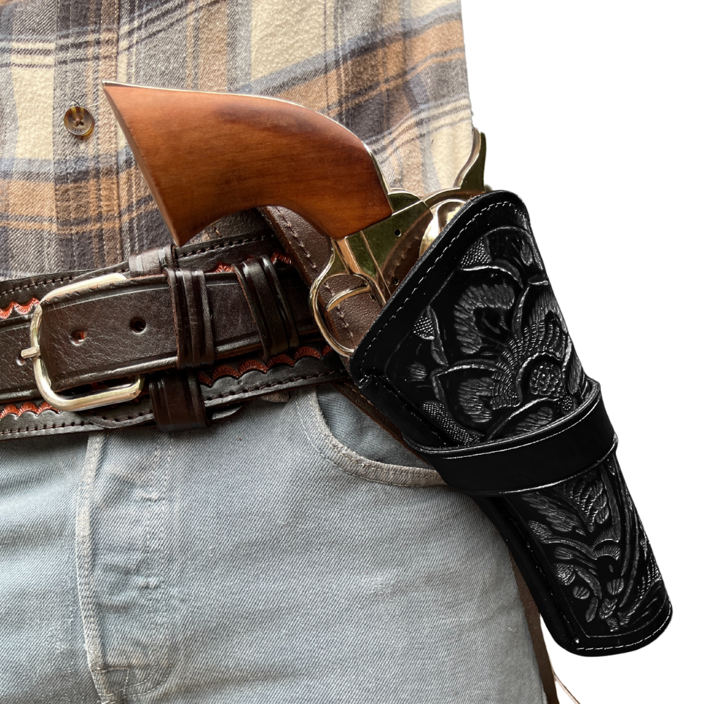 Cross Draw XL Leather Holster - Black