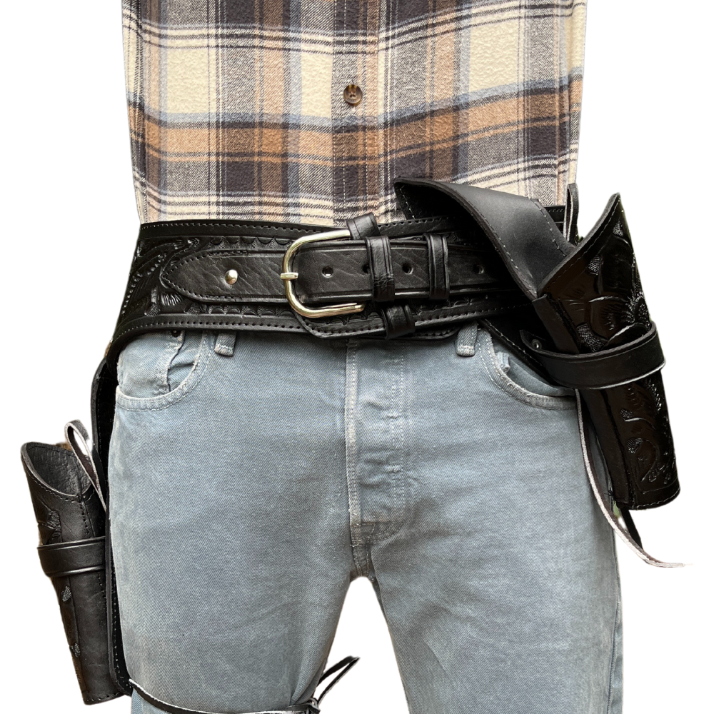 Cross Draw XL Leather Holster - Black