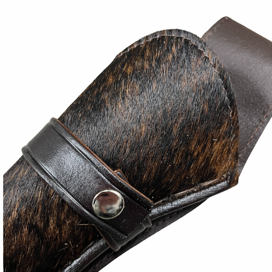 Hip Draw Western Holster | Real Cowhide - Chocolate