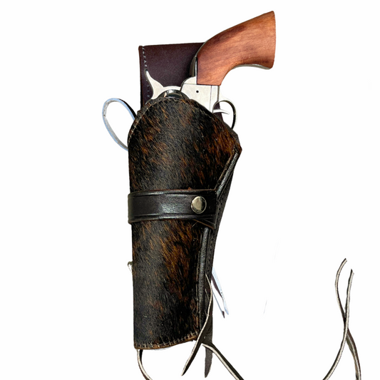 Hip Draw Western Holster | Real Cowhide - Chocolate