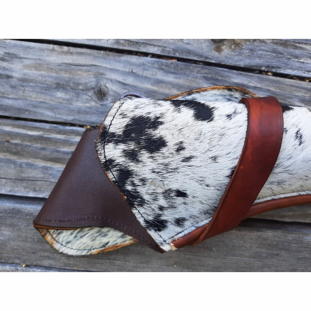 Hair-On Leather XXL Cross Draw Holster – Handmade in Mexico