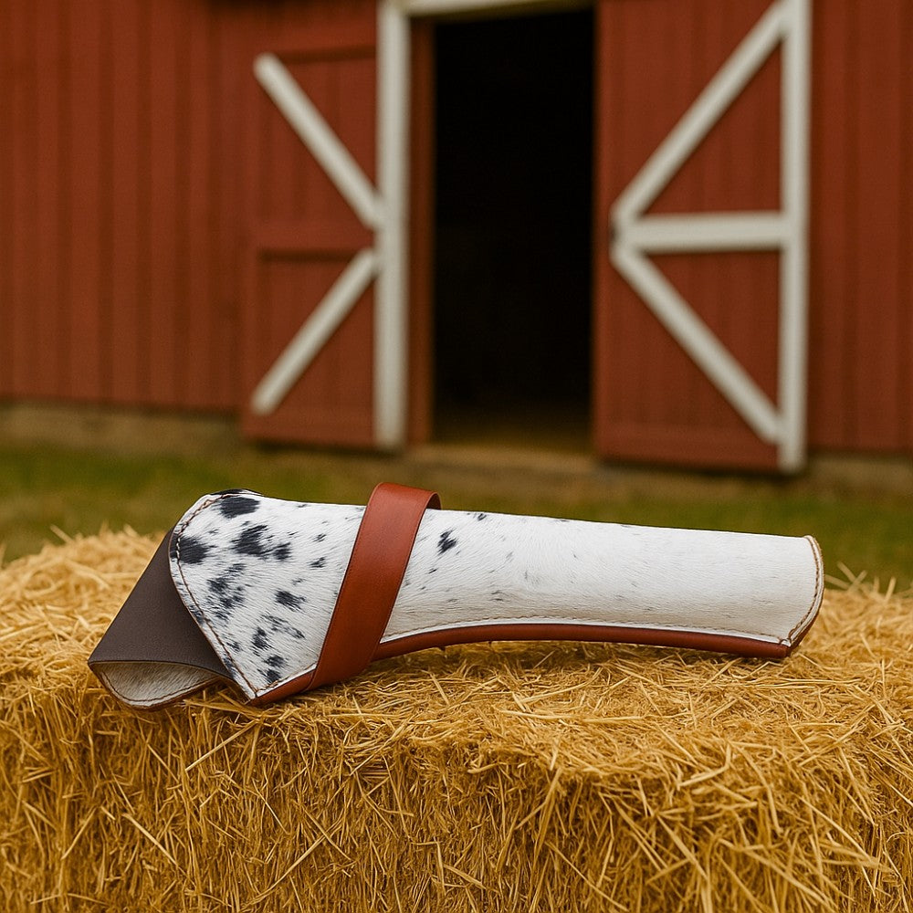 Hair-On Leather XXL Cross Draw Holster – Handmade in Mexico