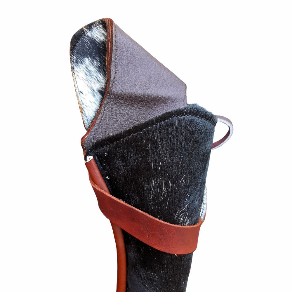 Hair-On Leather XXL Cross Draw Holster – Handmade in Mexico