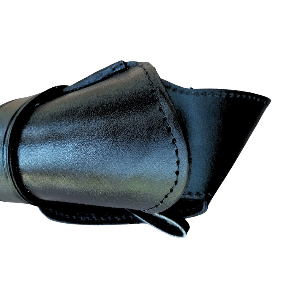 Cross Draw Leather Holster - Solid Black