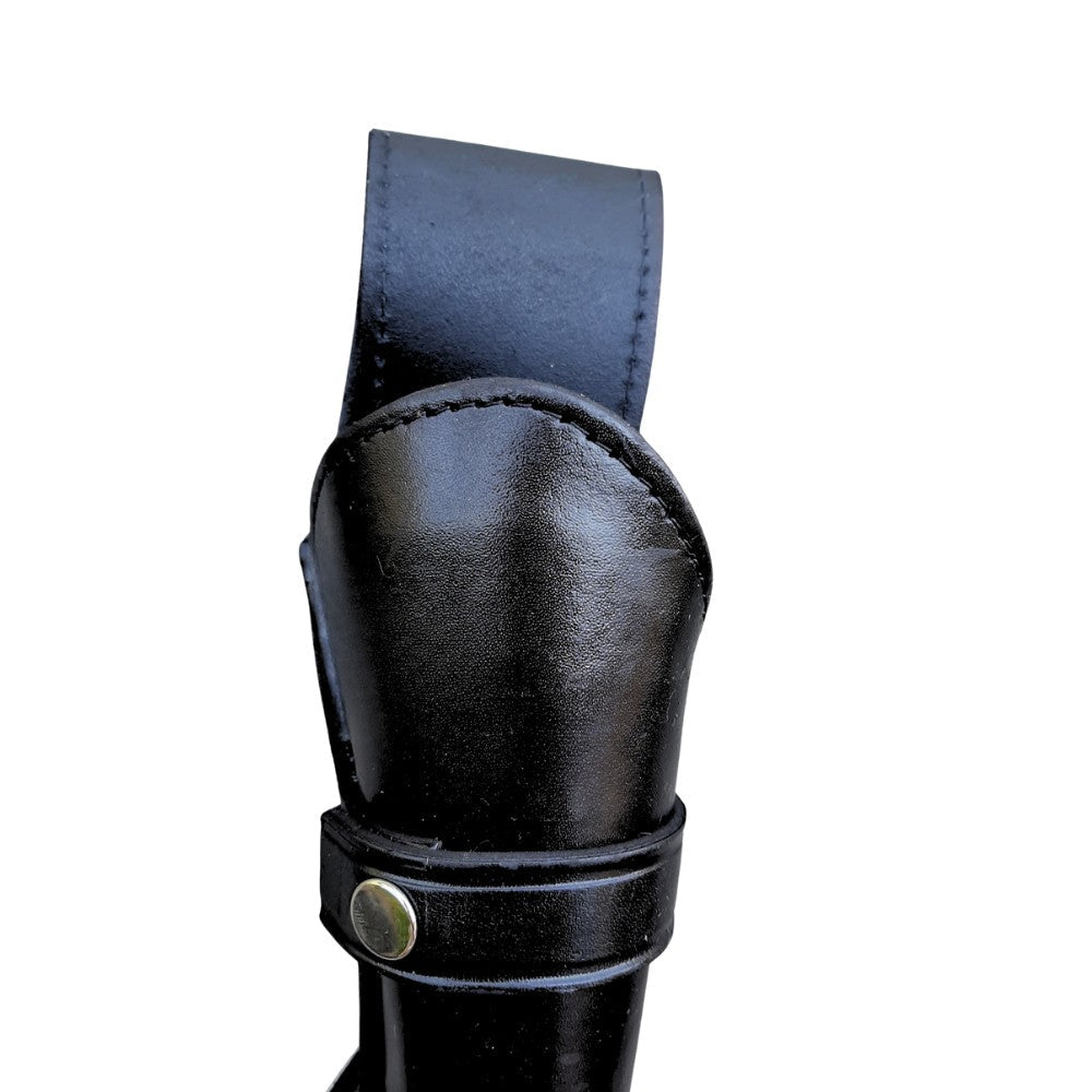 Hip Draw Leather Holster - Solid Black